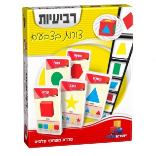 משחק קלפים רביעיות – צורות בצבעים