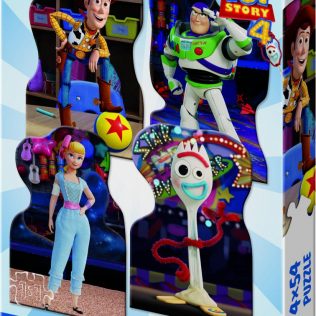 4 פאזלים בקופסה צעצוע של סיפור