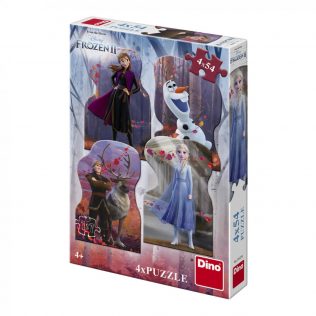 4 פאזלים בקופסה דיסני פרוזן 2