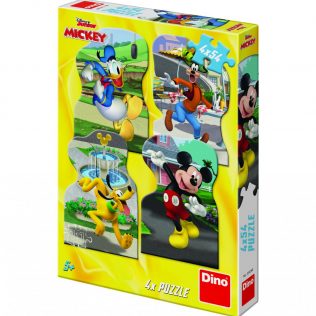 4 פאזלים בקופסה מיקי מאוס