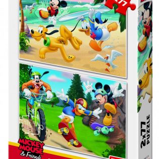 2 פאזלים בקופסה דיסני מיקי מאוס