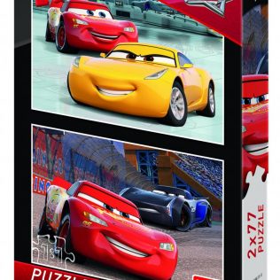 2 פאזלים בקופסה דיסני מכוניות