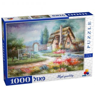 פאזל גן פרחוני