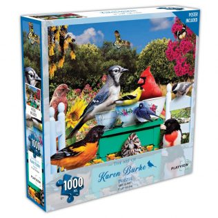 פאזל ציפורים בכוסות תה – 1000 חלקים – PLAYVIEW