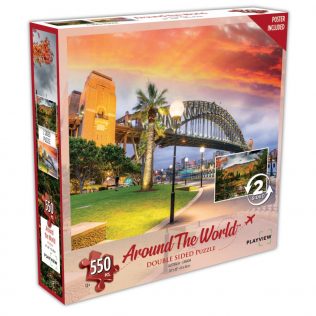 פאזל אוסטרליה – קנדה דו צדדי – 550 חלקים – PLAYVIEW